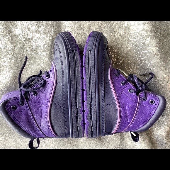 purple acg nike boots